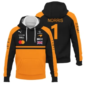 2026 Lando Norris McLaren F1 Teamwear Down & Puffer Jackets BLNR26126A1HCJ - Orange