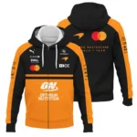 2026 McLaren F1 Teamwear For Fans Zipper Hoodie BLMCL25126A1ZHD - Orange