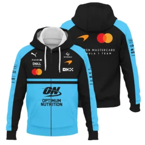 2026 McLaren F1 Teamwear For Fans Bomber BLMCL25126A3BB - Cyan