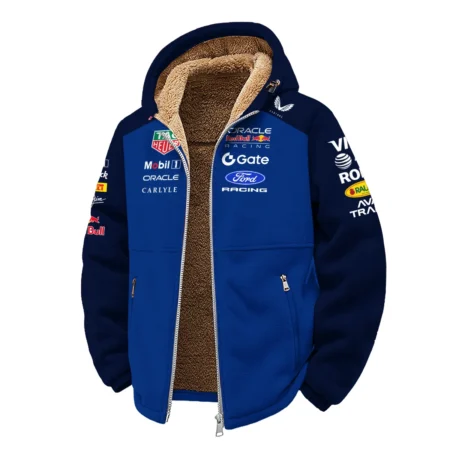 2026 Red Bull Racing F1 Teamwear For Fans Winter Fleece Jacket BLVARB160125A01WFJ
