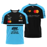 2026 McLaren F1 Teamwear For Fans T-Shirt BLMCL25126A3TS - Cyan