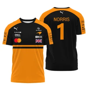 2026 Lando Norris McLaren F1 Teamwear Polo Shirt BLNR26126A1PL - Orange