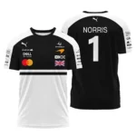 2026 Lando Norris McLaren F1 Teamwear T-Shirt BLNR26126A2TS - White