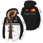 2026 McLaren F1 Teamwear For Fans Winter Fleece Jacket BLMCL25126A2WFJ - White