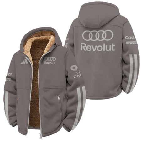 2026 Audi F1 Teamwear For Fans Winter Fleece Jacket BLVAAUDI230125A03WFJ