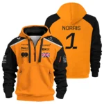 #1 2026 Lando Norris McLaren F1 Team For Fans Hoodie Half Zip BLNR3126A1HDF