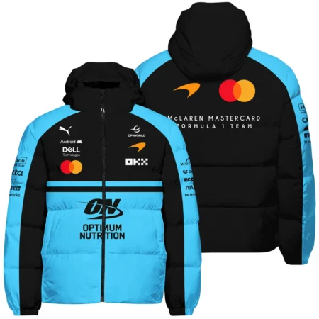 2026 McLaren F1 Teamwear For Fans Down & Puffer Jackets BLMCL25126A3HCJ - Cyan