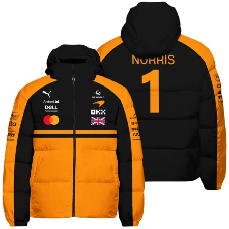2026 Lando Norris McLaren F1 Teamwear Down & Puffer Jackets BLNR26126A1HCJ - Orange
