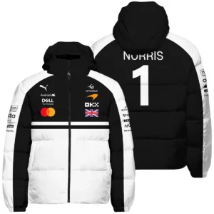 2026 Lando Norris McLaren F1 Teamwear Hoodie BLNR26126A2HD - White