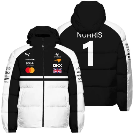 2026 Lando Norris McLaren F1 Teamwear Down & Puffer Jackets BLNR26126A2HCJ - White