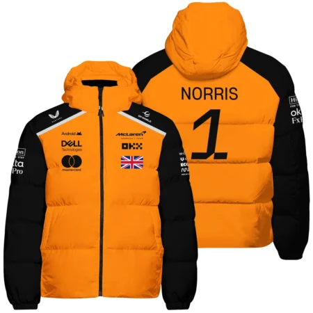 #1 2026 Lando Norris McLaren F1 Team For Fans Down & Puffer Jackets BLNR3126A1HCJ