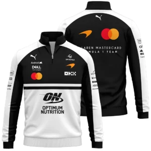 2026 McLaren F1 Teamwear For Fans Winter Fleece Jacket BLMCL25126A2WFJ - White