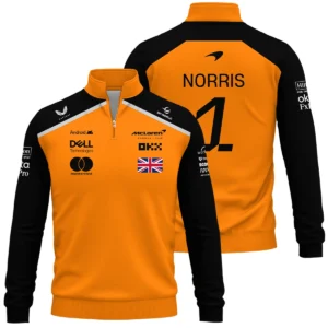 #1 2026 Lando Norris McLaren F1 Team For Fans Hoodie Quilted Waffle BLNR3126A1HQW