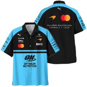 2026 McLaren F1 Teamwear For Fans Fleece Jacket BLMCL25126A3FJ - Cyan