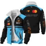 2026 McLaren F1 Teamwear For Fans Fleece Jacket BLMCL25126A3FJ - Cyan