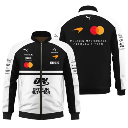 2026 McLaren F1 Teamwear For Fans Bomber BLMCL25126A2BB - White