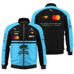 2026 McLaren F1 Teamwear For Fans Bomber BLMCL25126A3BB - Cyan