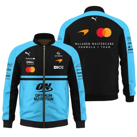 2026 McLaren F1 Teamwear For Fans Bomber BLMCL25126A3BB - Cyan