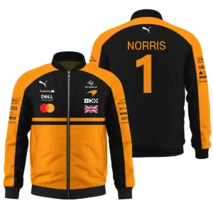 2026 Lando Norris McLaren F1 Teamwear Fleece Jacket BLNR26126A1FJ - Orange