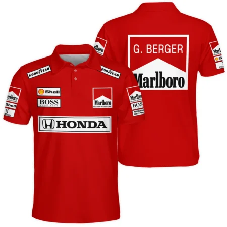 Gerhard Berger McLaren F1 Teamwear Polo Shirt BLGB261025A2PL
