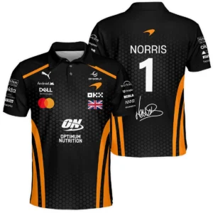 2026 Lando Norris McLaren F1 Teamwear T-Shirt BLNR26226A1TS - Orange