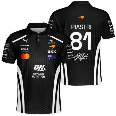 2026 Oscar Piastri McLaren F1 Teamwear Polo Shirt BLOP26226A2PL - White
