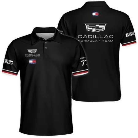 2026 Valtteri Bottas Cadillac F1 Teamwear Polo Shirt BLVACDL9226A2PL - Black