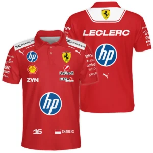 2026 Charles Leclerc Ferrari F1 Teamwear T-Shirt BLVAFRR2226A1TS