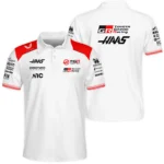 2026 Haas F1 Teamwear Polo Shirt BLVAHAAS9226A2PL - White
