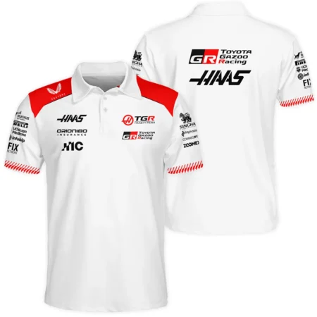 2026 Haas F1 Teamwear Polo Shirt BLVAHAAS9226A2PL - White