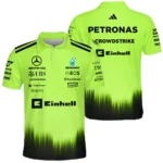 2026 Mercedes F1 Teamwear Polo Shirt BLVAMER1226A5PL - Green