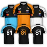 2/3 Pack 2026 Oscar Piastri McLaren F1 Teamwear Polo Shirt BLOP4226PKPL