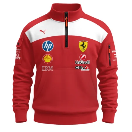 2026 Ferrari F1 Teamwear Sweatshirt Zipper BLVAFRR2226A5SHZ