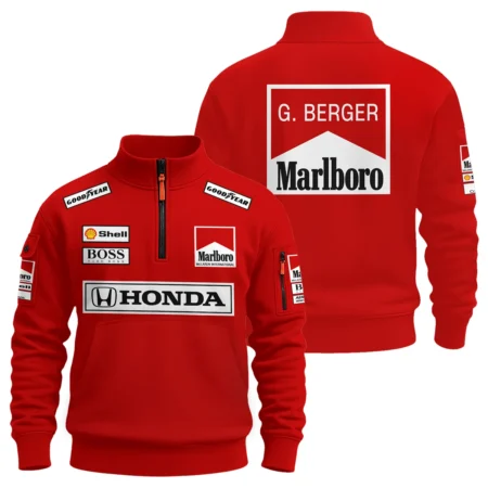 Gerhard Berger McLaren F1 Teamwear Sweatshirt Zipper BLGB261025A2SHZ
