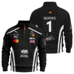 2026 Lando Norris McLaren F1 Teamwear Sweatshirt Zipper BLNR26226A2SHZ - White