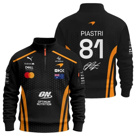 2026 Oscar Piastri McLaren F1 Teamwear Sweatshirt Zipper BLOP26226A1SHZ - Orange