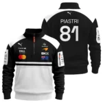 2026 Oscar Piastri McLaren F1 Teamwear Sweatshirt Zipper BLOP4226A2SHZ - White