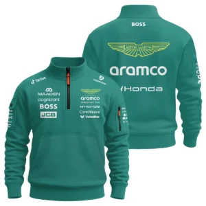 2026 Aston Martin F1 Teamwear Hoodie Quilted Waffle BLVAAM12226A1HQW