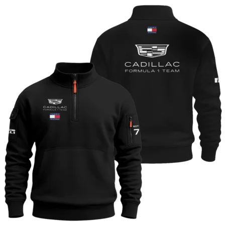 2026 Valtteri Bottas Cadillac F1 Teamwear Sweatshirt Zipper BLVACDL9226A2SHZ - Black