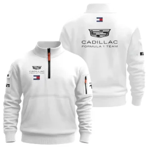 2026 Sergio Perez Cadillac F1 Teamwear Hoodie Quilted Waffle BLVACDL9226A3HQW - White