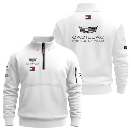 2026 Sergio Perez Cadillac F1 Teamwear Sweatshirt Zipper BLVACDL9226A3SHZ - White