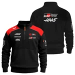 2026 Haas F1 Teamwear Sweatshirt Zipper BLVAHAAS9226A1SHZ - Black