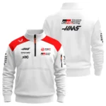 2026 Haas F1 Teamwear Sweatshirt Zipper BLVAHAAS9226A2SHZ - White
