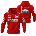 Gerhard Berger McLaren F1 Teamwear Hoodie Quilted Waffle BLGB261025A2HQW