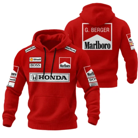 Gerhard Berger McLaren F1 Teamwear Hoodie Quilted Waffle BLGB261025A2HQW