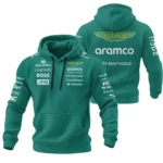2026 Aston Martin F1 Teamwear Hoodie Quilted Waffle BLVAAM12226A1HQW