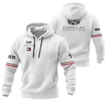 2026 Sergio Perez Cadillac F1 Teamwear Hoodie Quilted Waffle BLVACDL9226A3HQW - White