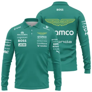 2026 Aston Martin F1 Teamwear Zipper Hoodie BLVAAM12226A1ZHD