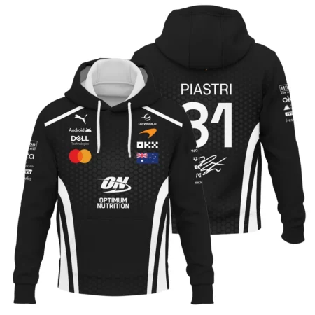 2026 Oscar Piastri McLaren F1 Teamwear Hoodie BLOP26226A2HD - White