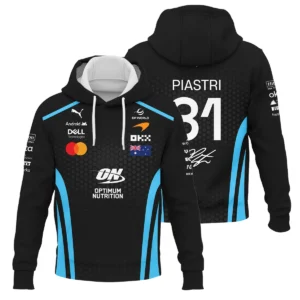 2026 Oscar Piastri McLaren F1 Teamwear Down & Puffer Jackets BLOP26226A3HCJ - Cyan